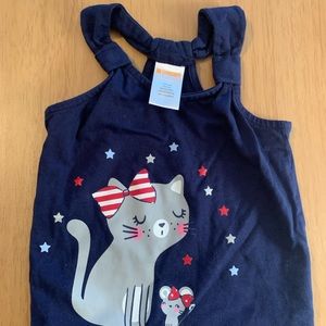 Baby Girls blue tank